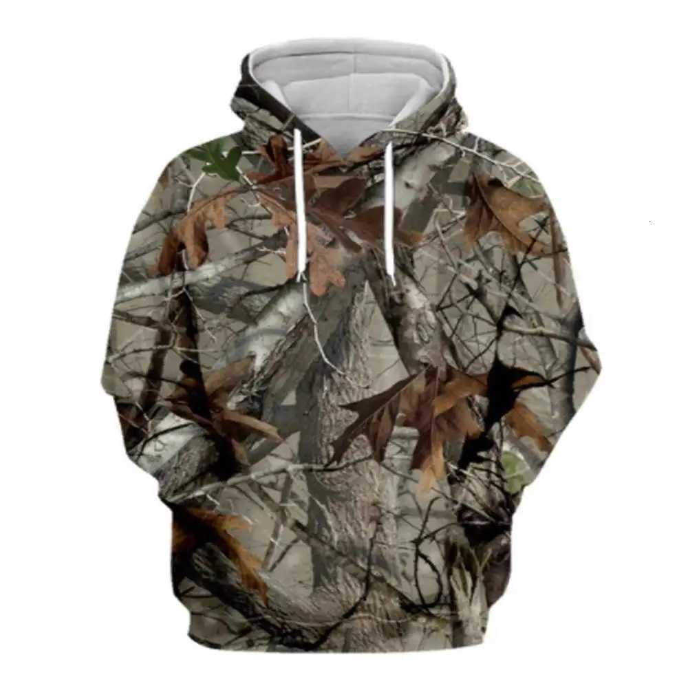 Men and Women Outdoor Fishing Camping Hunting Clothing Spring Autumn Maple Leaf Camouflage 3D Hoodie Fashion Hooded Jacket W251106