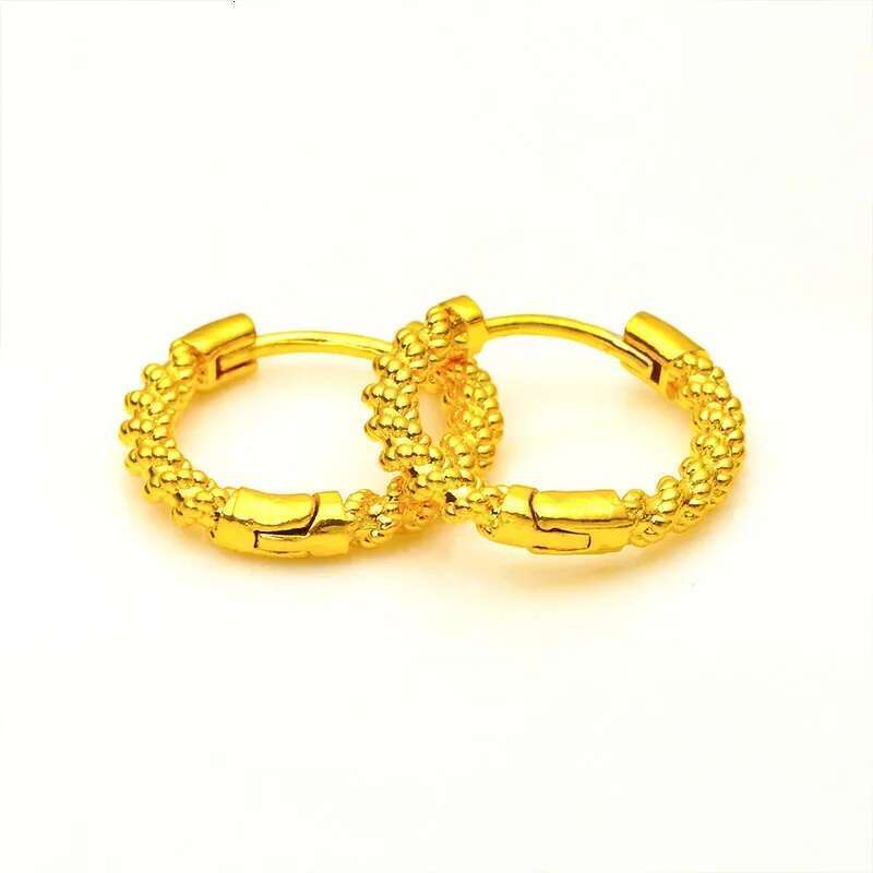 Real Twist for Women Girlfriend Wedding Birthday Gift Gold Color Earrings Fine Jewelry Gifts Not Fade