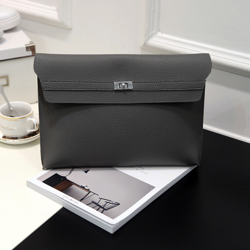 Designer bag Litchi pattern new trendy simple document bag letter packagestylish and fashionable handbag for women bag