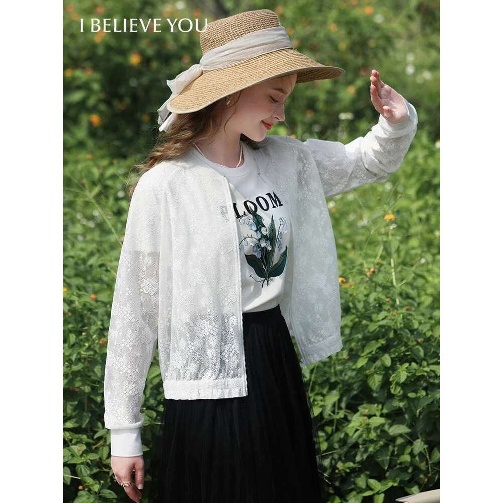 French Lace Spring Jacket Women New Light Baseball Uniform Temperament Casual Elegant Chic Coat