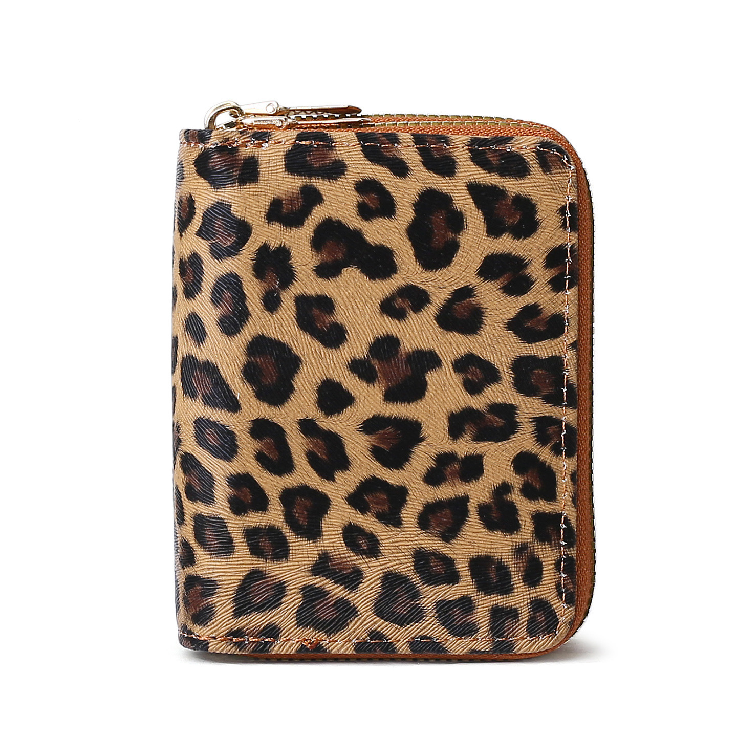 Leopard Print Short Womens Coin Purse High-End Multifunctional Coin Organizer Double Zipper Card Holder 250903