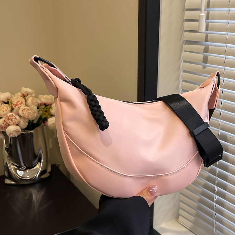 2025S Designer Women S Bag Casual Nylon For Women New Fashionable Korean Underarm Versatile Single Shoulder Crossbody Dumpling Bag