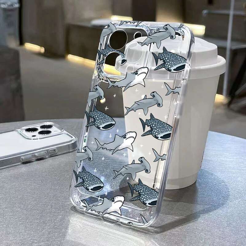 Soft Clear Phone Case For Samsung Galaxy A56 A35 A55 A54 A33 A53 5G S25 S24 Ultra S23 S21 FE S22 Plus Summer Ocean Animals Cover