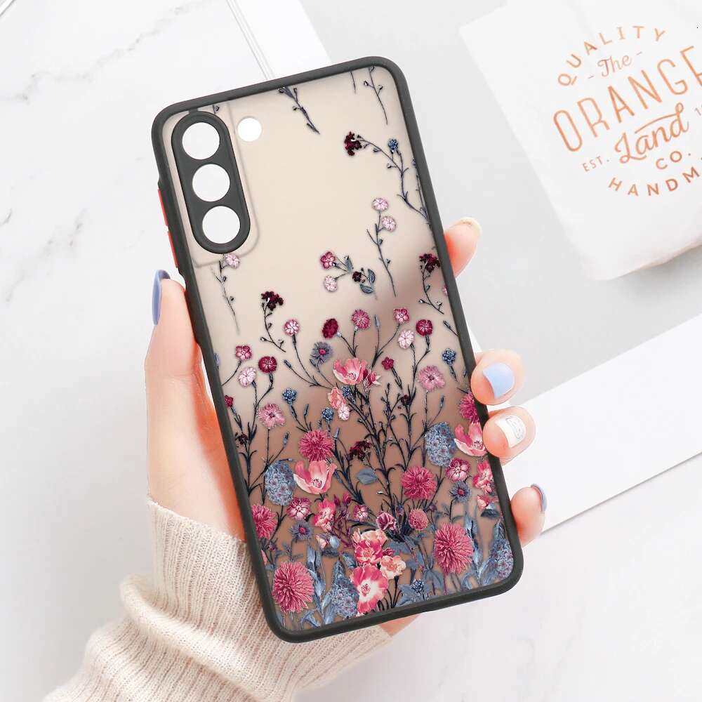 For S24 S22 Cover Samsung Galaxy S23 Ultra S 22 S21 S20 FE S10 Note 20 10 Plus S8 Lavender wers Clear Case