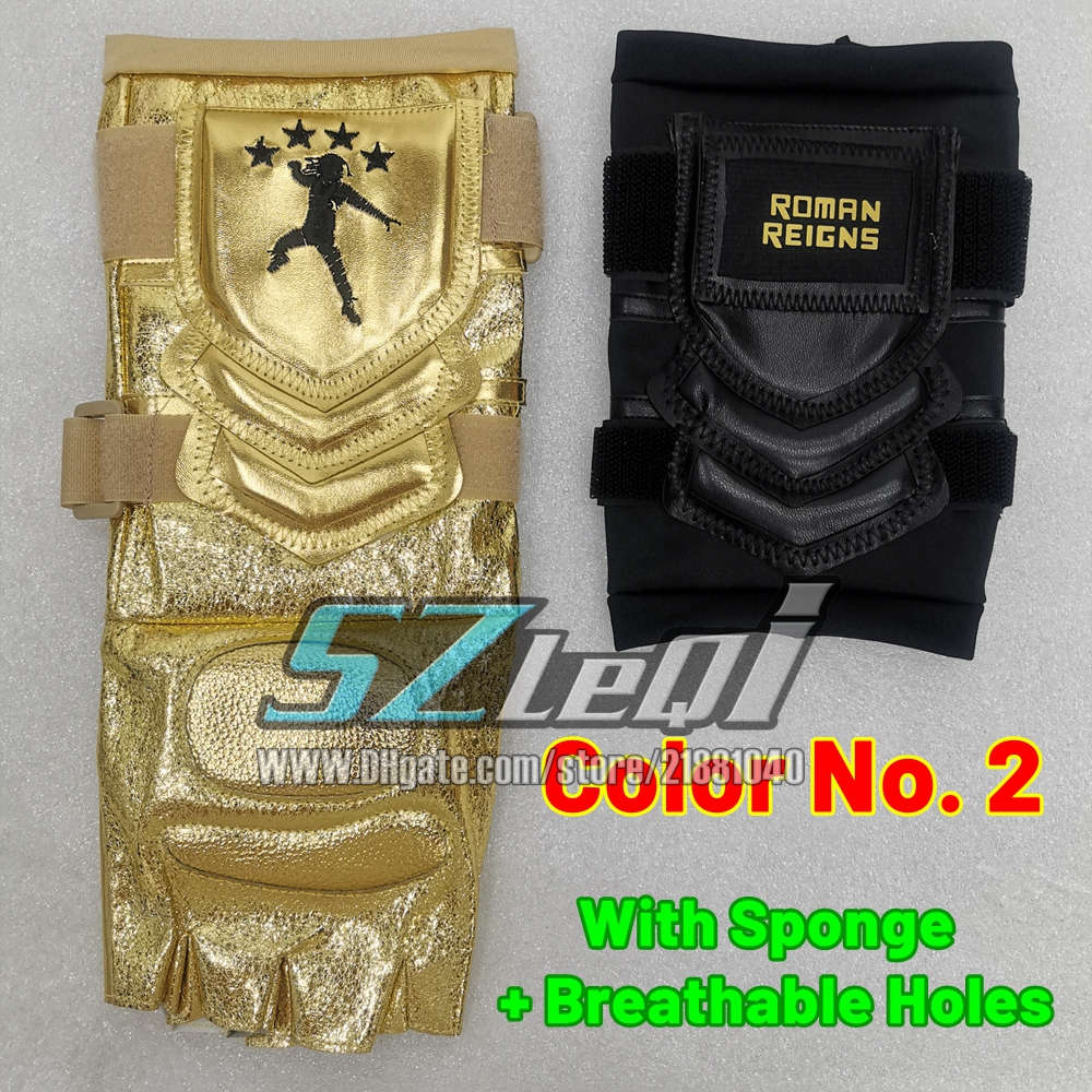 2025 New Premium Red Golden Motorcycle Gloves Set Roman Reigns With Sponge Gloves Weight Lifting Wrestling Outdoor Sports High Quality Free Shipping G