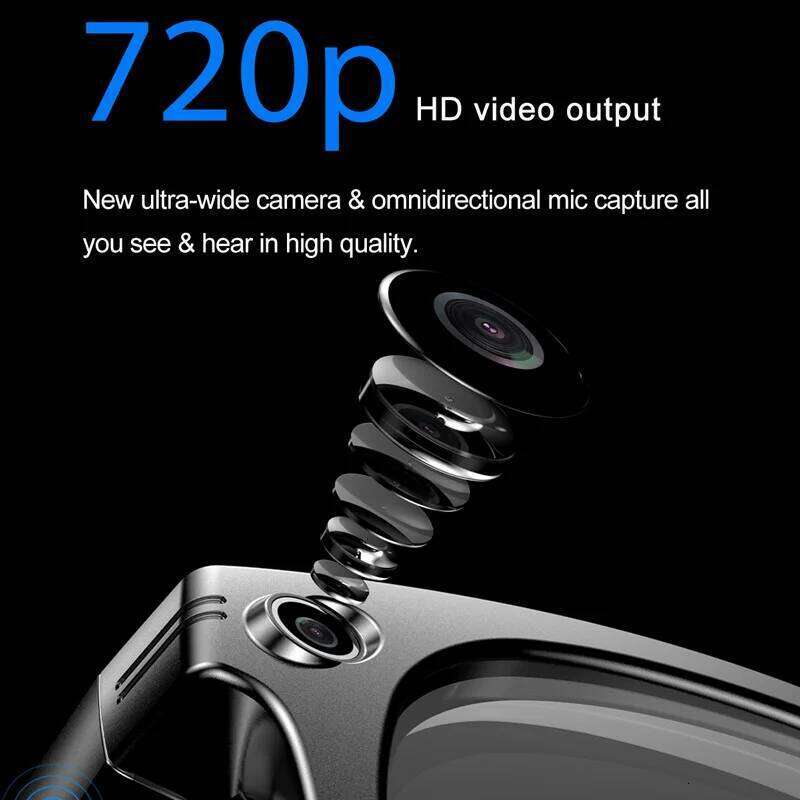 AI Smart With Camera Photo Sense Music Call Intelligent Recording Ip65 Waterproof Bluetooth Glasses