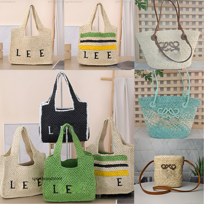 Summer Beach Bag Womens Woven Large Capacity Beach Tote Bag Designer Resort Seaside Shoulder Bag Luxury Crossbody Bag for Men Straw Basket Bag Shopping Paulas's 1biza