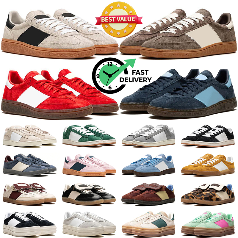 with box designer shoes men women flat sneakers Black White mens trainers Blue Red Pink Green Brown Beige Grey suede leather