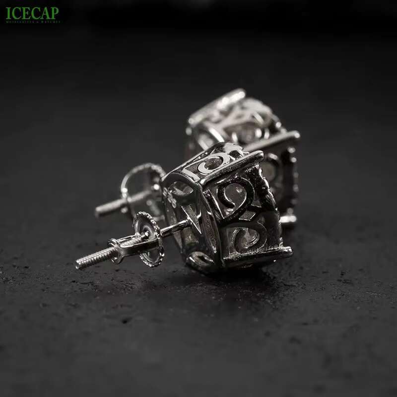 Icecap Fine Jewelry Earrings Wholesale Bulk Designer 925 Sterling Silver Earrings VVS Moissanite Diamond Earrings for Women