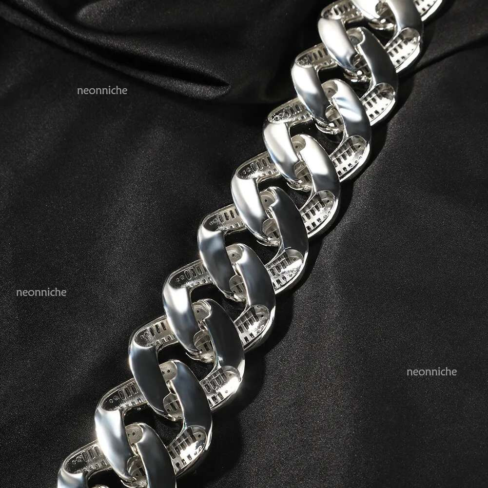 Iced Out 20mm Width Cuban Chain Jewelry Gold Hip Hop Jewlery Big Miami Cuban Necklace for Men