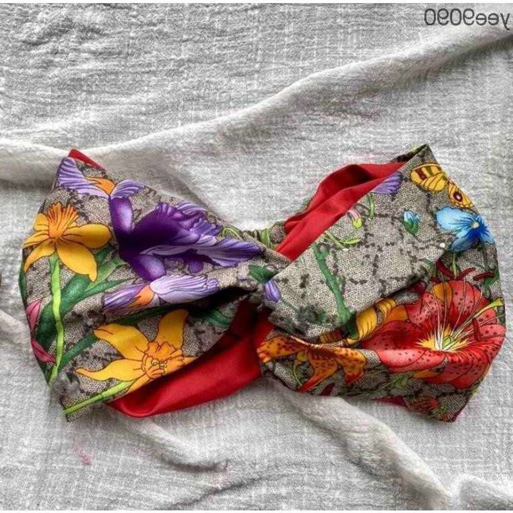 gg designer silk elastic headbands for women 2023 new arrival luxury s girls floral flowers butterfly hair bands scarf accessories gifts hot head guccis gucciis 83IK