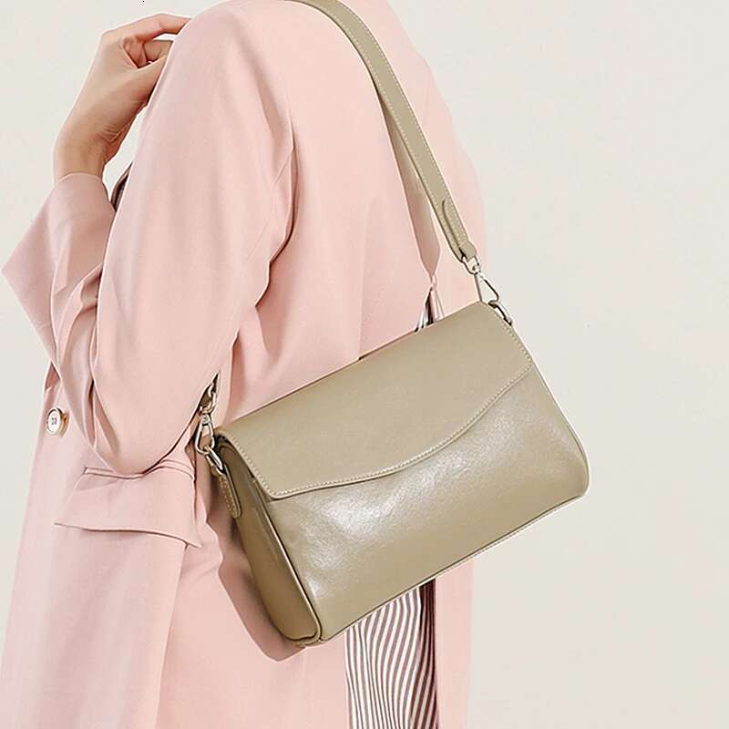 Burminsa 100% Cow Genuine Leather Shoulder Bags For Women 2025 Trend Designer Square Crossbody Purses Satchel Ladies Handbags