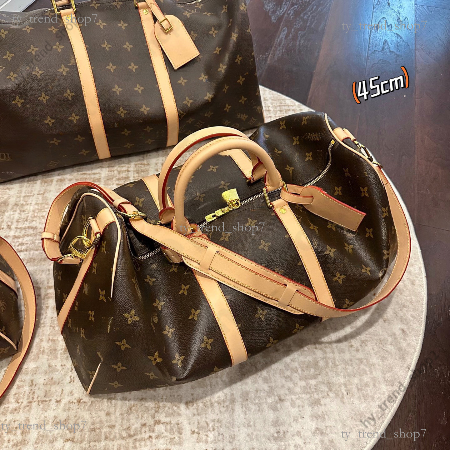 Designer Duffel bag neva XS Luxury travel bags classic keepall bandouliere 30 handbags travel luggage bags for man Outdoor Packs totes leather KEEPALL 45 50 55 CM d9