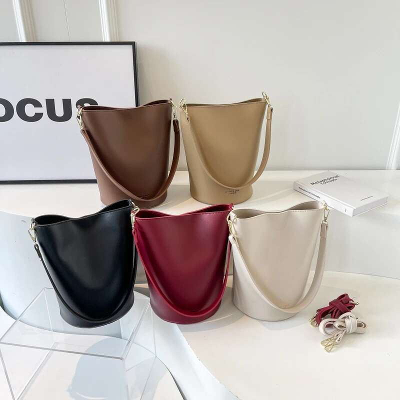 High Quality Hasp Ladies Top-Handle Simplicity Pu Basic Style 2024 New Shoulder Bags For Women Bolsas Para Mujeres