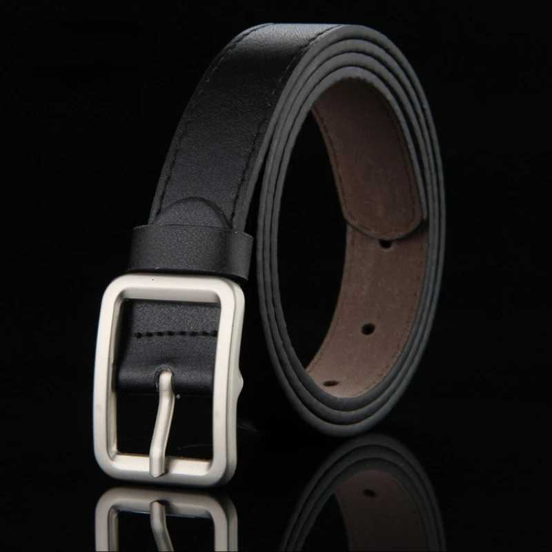 Childrens Leather Pin Buckle Belt Fashion Simple Casual Versatile Jeans Boys Girls Students Black Belts Clothing AccessoriesXJ251106