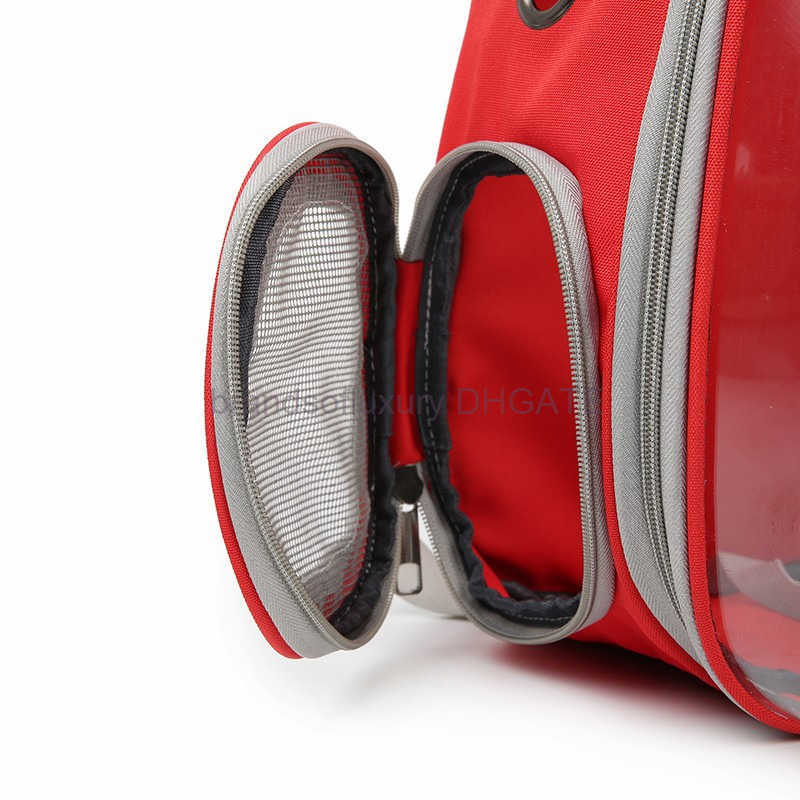 Pet backpack breathable portable travel backpack space capsule cat bag side open pet bag go out