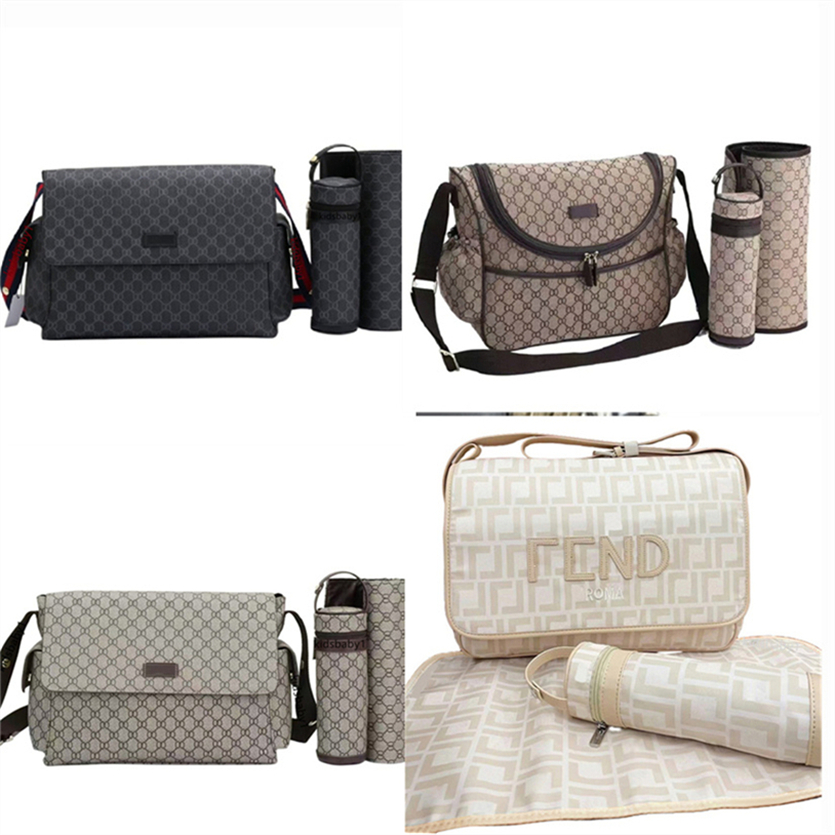 Diaper Bag Black Baby Bag Nappy Change Pram Large Nylon Gray Pink Brown Mommy Backpack A179