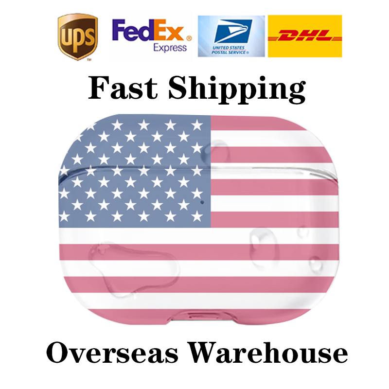 2025 NEW Delivery to the US case For AirPods with hook Pro 2 3 earphone protective case solid silicone cute anti-collision wireless charging shock-absorbing