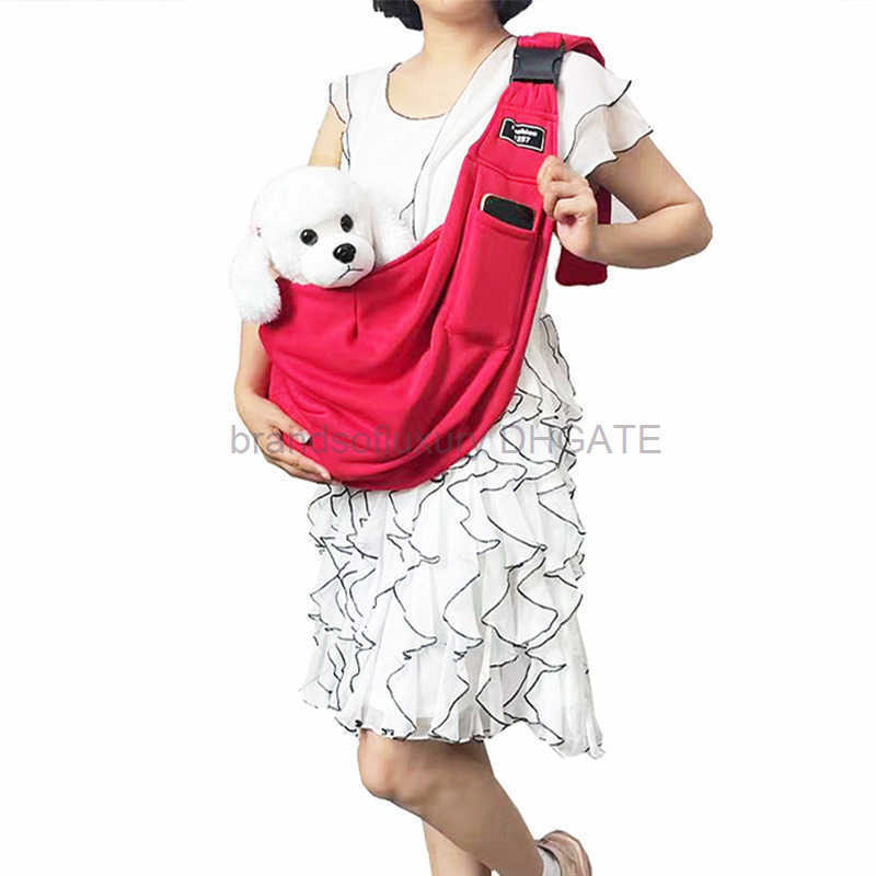 Adjustable shoulder strap anti falling net foldable dog bag new dog out backpack cat pet backpack