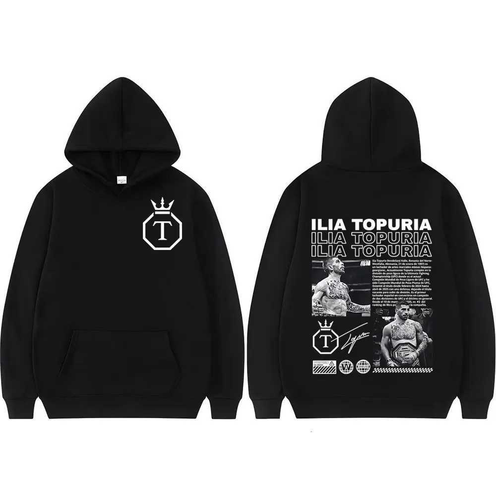Limited El Matador Ilia Topuria Merch 2025 Autumn/winter 00 Cotton Printing Hoodies for Men Casual Quality Retro Hip Hop Trend W251106