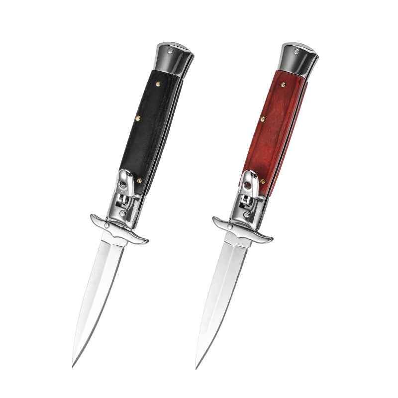 AKC Mini Portable Folding Knife for Outdoor Camping Survival Tactical Knifes with Nylon Sheath Lightweight and Durable