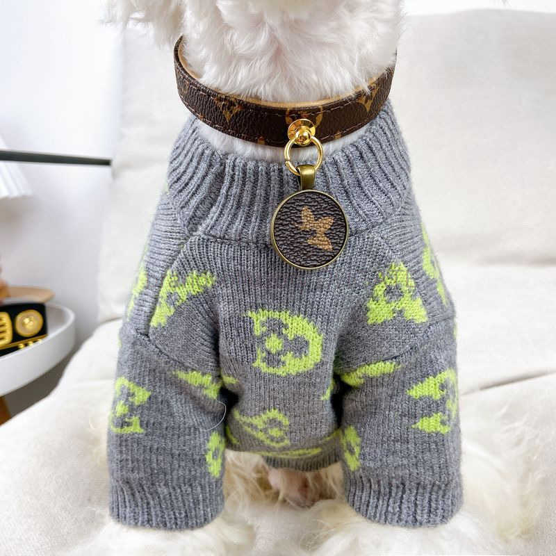 Trendy Pet Collar Teddy Fighting Shiba Inu Cat Old Flower Classic Dog Collar Traction Rope Set