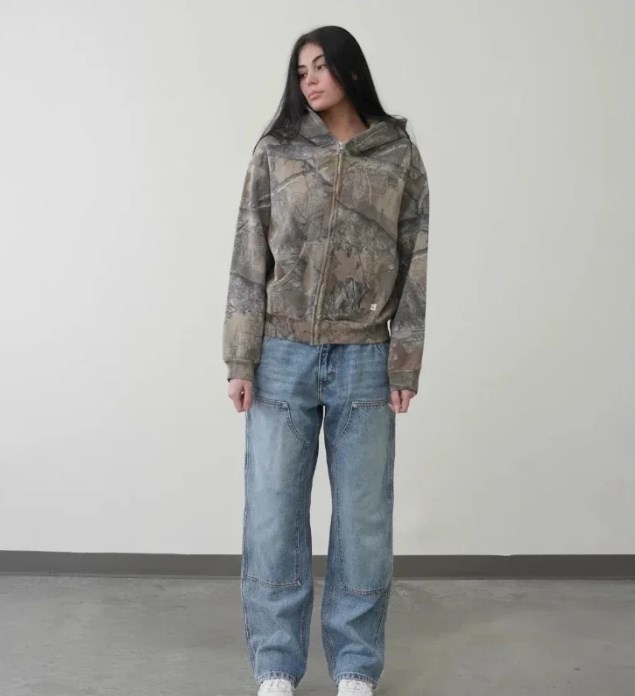 AKIMBO Designer hoodie men coat Jeans Hip Hop Trendy Brand jacket Camouflage Pattern Baggy sweatpants Women Clothing Casual Camouflage tracksuit Stree