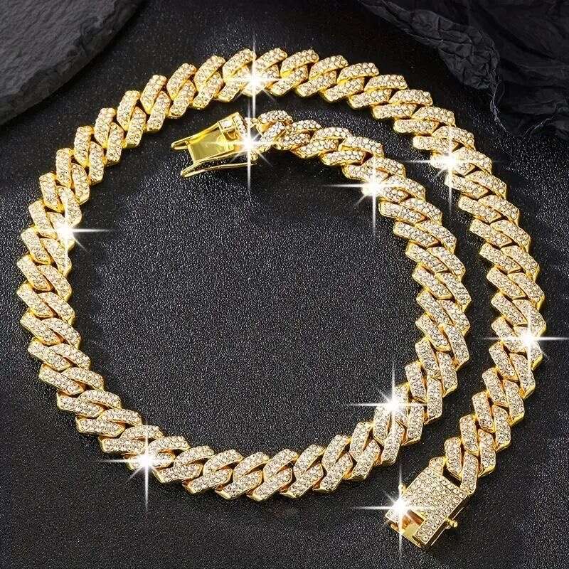 Factory Various Styles Dia Moissanite Crystal Zirconia Cuban k Chain Necklace Hip Hop Bracelet