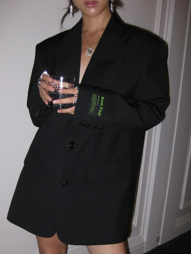 Spring and autumn clothing for outerwear fashion womens jackets casual jackets office womens jackets wide shoulder womens tops 250402