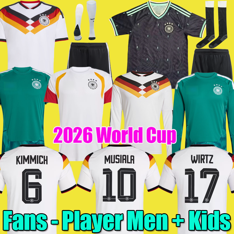 25 56 Germany soccer jerseys FULLKRUG HUMMELS KROOS GNABRY WERNER DRAXLER REUS MULLER GOTZE Fans Player 2026 World Cup shirts Men Kids Kit Set