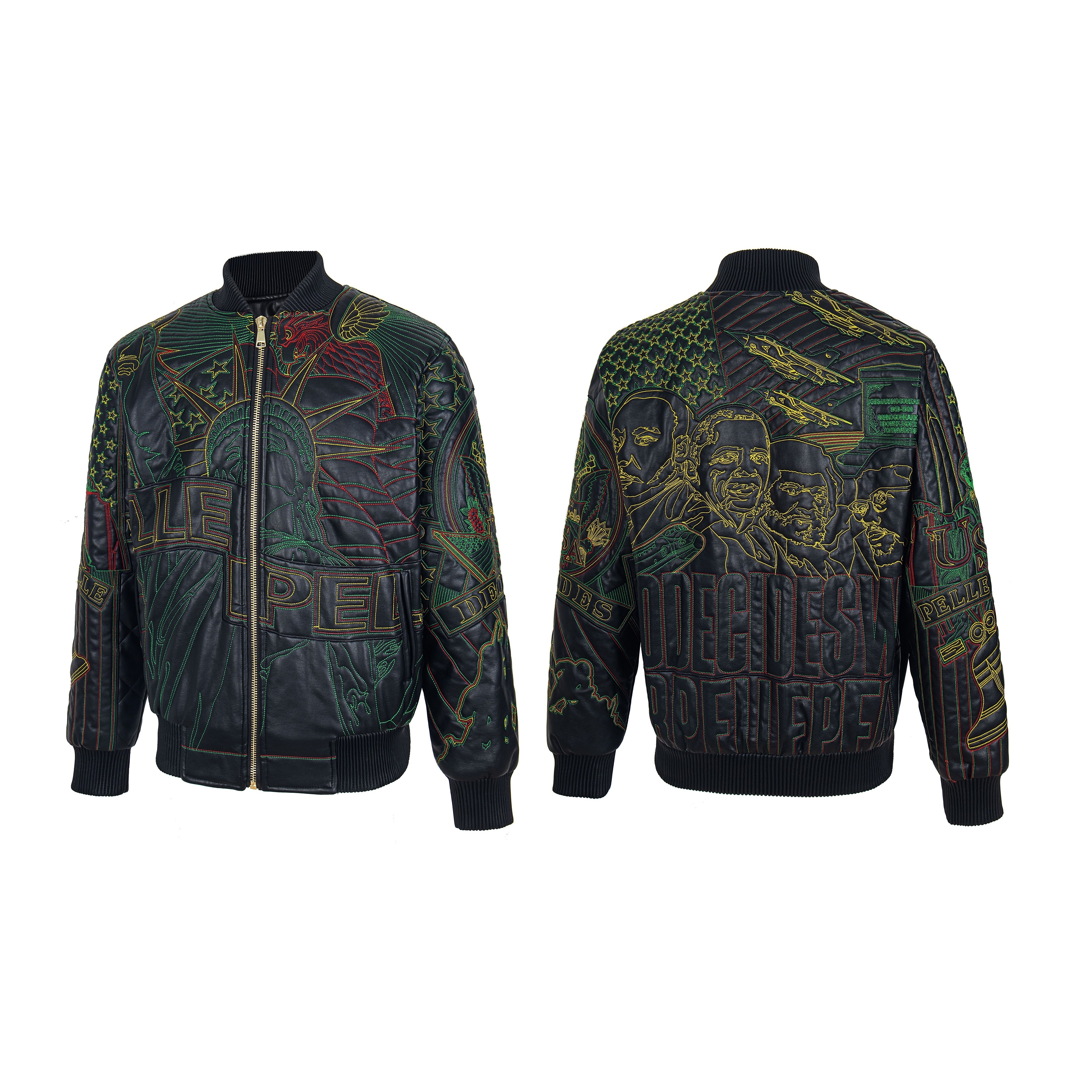 Who decide war jacket Men's jacket designer Manxiu Heavy Industry Leather jacket