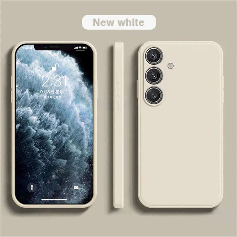 Soft Liquid Silicone Phone Case Cover For Samsung Galaxy S24 S 24 S23 S22 Ultra Plus S23Ultra S24Ultra Cases