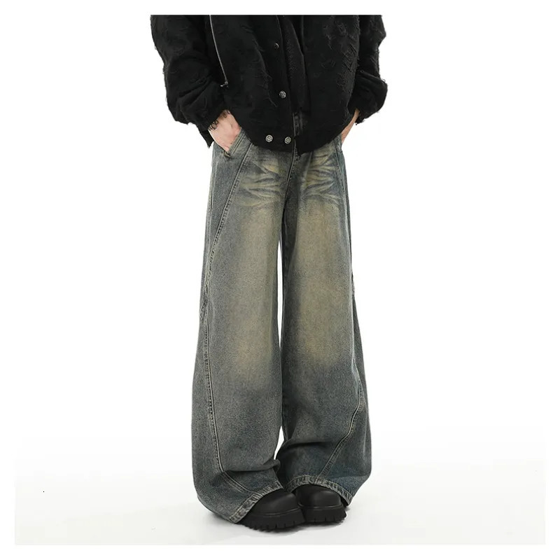 Jeans casual bags mens jeans pants Y2k streetwear denim shorts Trouser clothing Flared goods 250401