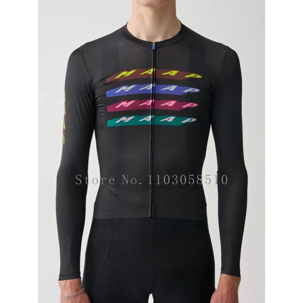 Team High Quality Pro Cycling Jersey Men Woman Breathable Bicycle Clothing Road MTB Bike Highend Simple Long Sleeve Thin 251103