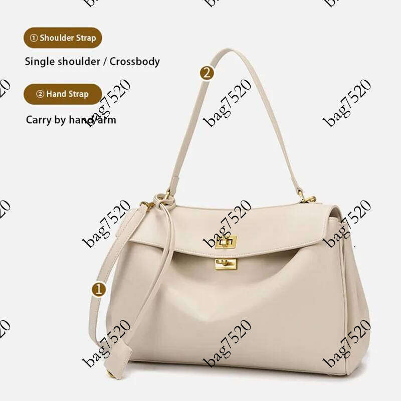 Fashionable Women's Textured Shoulder Large-Capacity Tote High-End Commuter Water- Crossbody Bags, Solid Color Handbags, Horizontal Square Casual