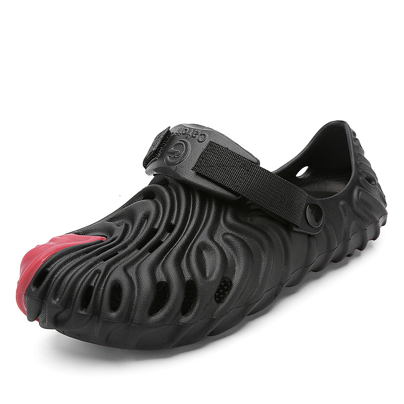 2025S Designer Men S Slippers Summer Men S Sandals With Breathable Toe Caps And Perforated Casual Beach Shoes For Couples Hollowed Out Anti Slip Outdo