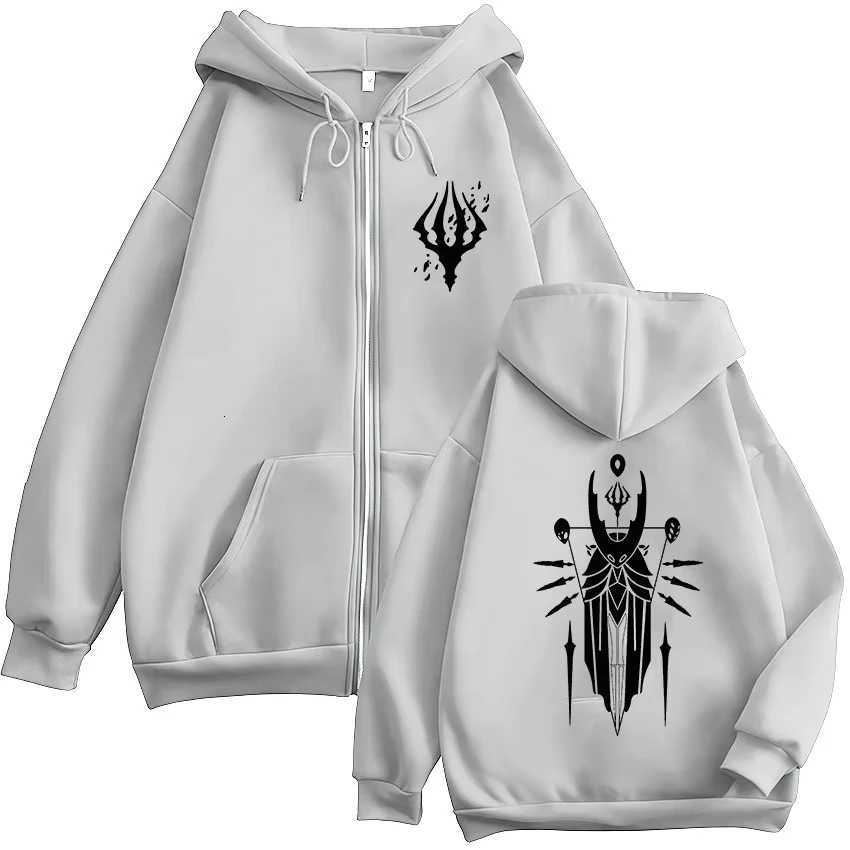 Hollow Knight Zip Up Hoody Unisex Fashion High Quality Fleece Zipper Sweatshirts Casual Harajuku Coats Jacket Hoodie Streetwear W251106