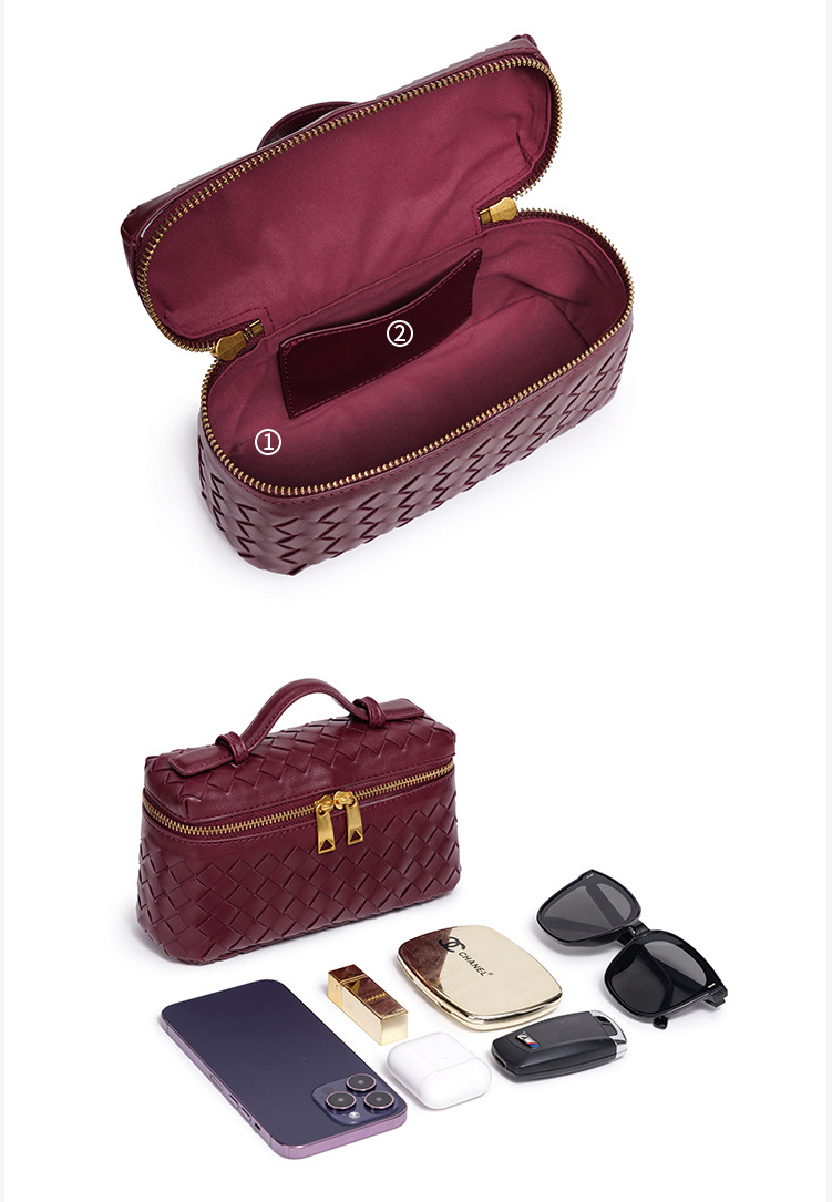 Small Handbag for Women Handmade Woven Crossbody Bag Handheld Purse Lunch Box Bag Designer Shoulder Bag Luxury Crossbody Purse Trendy Phone Bag