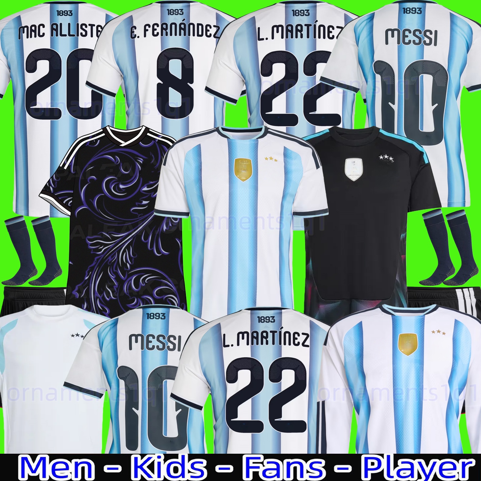 2025 2026 2027 Argentina star Soccer Jerseys MESSlS Fans Player retro 78 86 94 96 00 01 06 10 DYBALA MAC ALLISTER DI MARIA MARTINEZ DE PAUL 25 26 27 mens Kids Kit Football