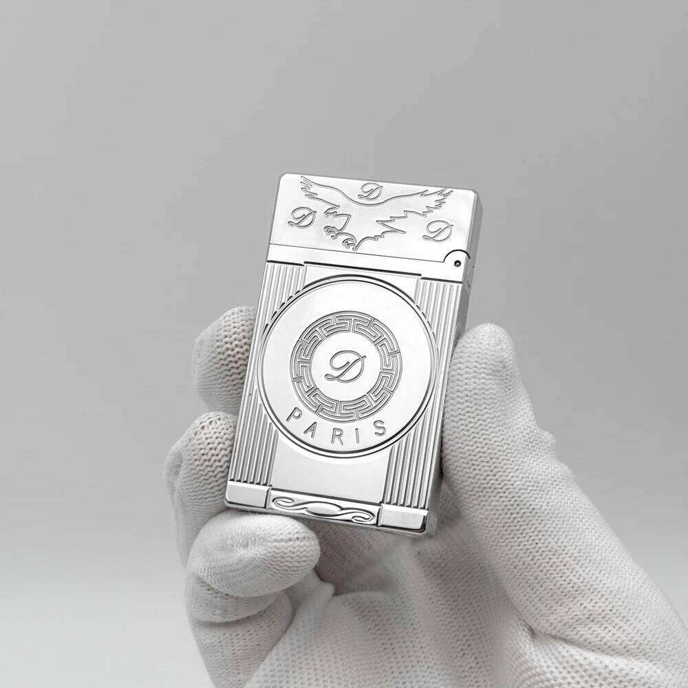 Luxury Gas Lighter Smoking Cigarette Tobacco Accessory Cigar Tools Men Gifts Collections Engraved Pattern High-Quality