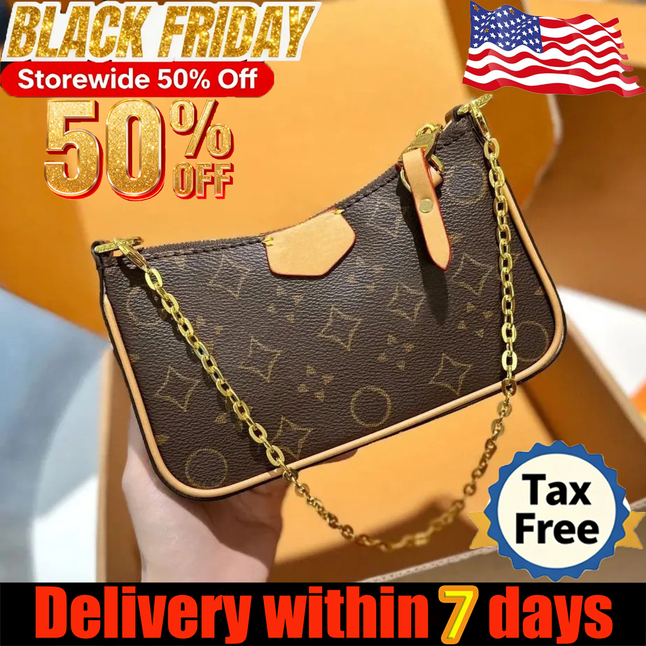 Designer bag Shoulder Bags Luxury bag Handbag Underarm Bags Women's Bags Luxury Chain Leather Bags Hundreds Luxury Printed Leather Embossed Old Flower Wallet New