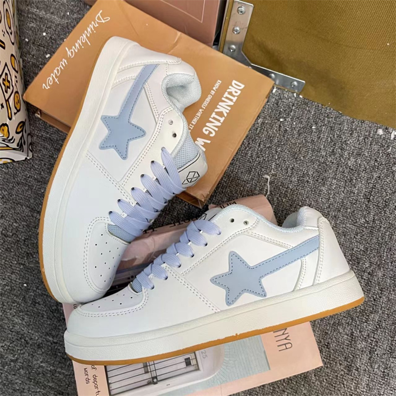 Designer casual free shipping 2025 new round headed flat bottomed trendy sports board shoes outdoor for women men