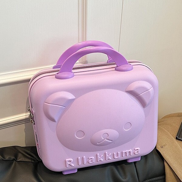 Lage Inch Makeup With Souvenir Travel Women S PP Teddy Bear Mini Password Box Handbag Gift Box