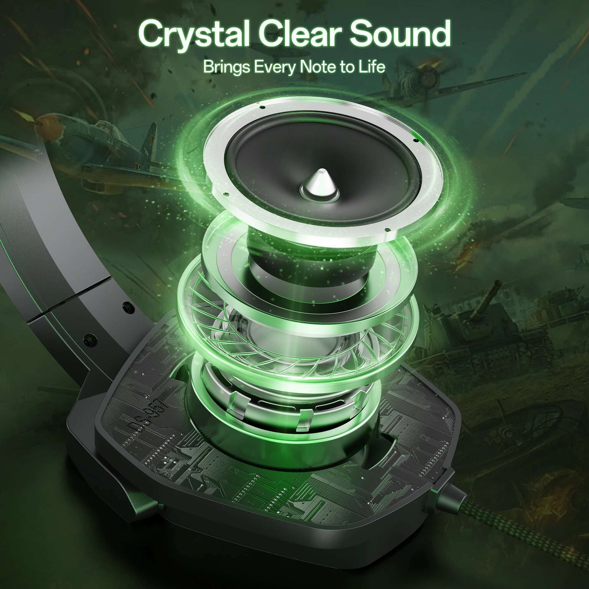 NUBWO N16 Headset - Noise Canceg Mic, Stereo Sound, and Comfortable Design Gaming Headphones for PS5, PS4, Xbox One