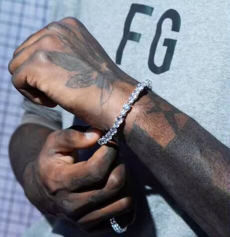 Moissanite Necklace 925 Sterling Silver Iced Out 2mm 3mm 4mm Moissanite Tennis Chain Necklace