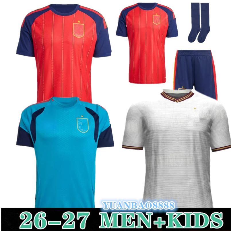 Spain Soccer Jerseys 2025 2026 PEDRI Espana MORATA CARVAL fans Player football shirt men kids kits OLMO FERRAN RODRIGO LaMiNe YAMAL 16-4XL