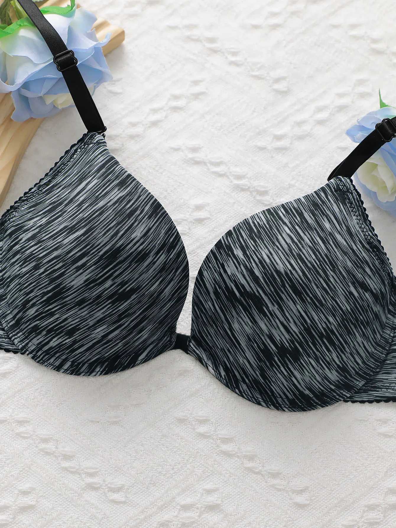 Womens sexy embroidered lace lingerie set with steel rims gathered push ups and underwear comfortable fit set A3185XJ251106