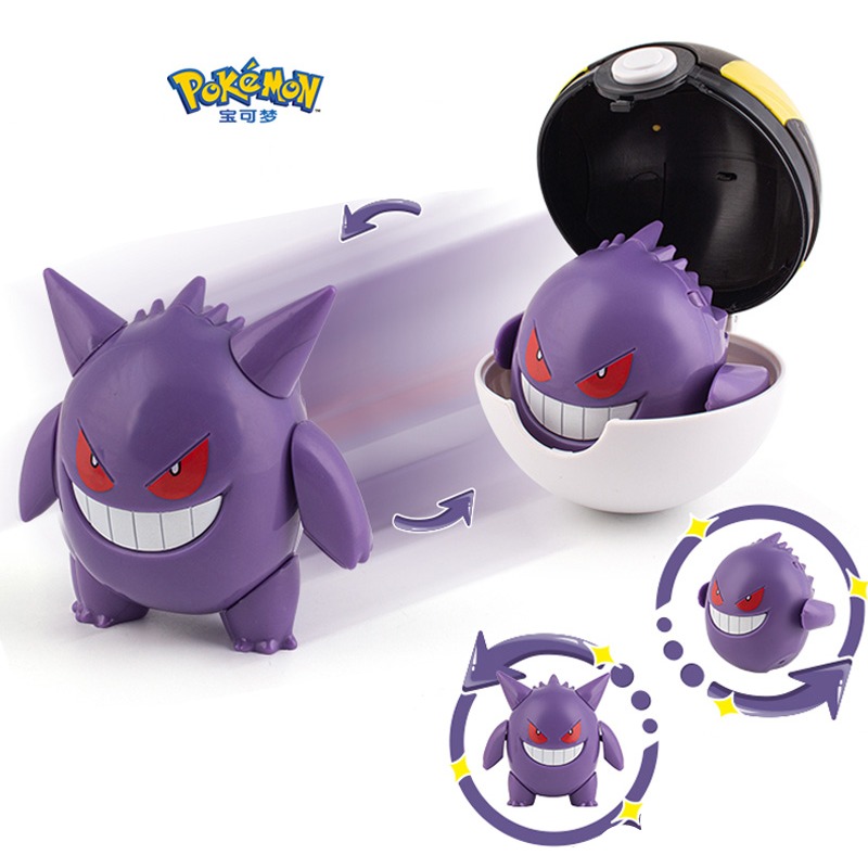 Pokemon Figures Pikachu Gengar Pokeball Dragonite Snorlax Genuine Original Toy Anime Figure Pocket Monster Pokeball Model Gift