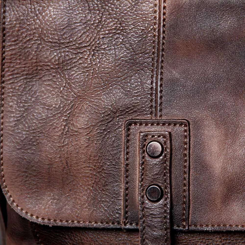 S.Worker Vintage Genuine Leather Men's Briefcase Cowhide Messenger Bag Plant Tainning Handbag Retro Casual Style