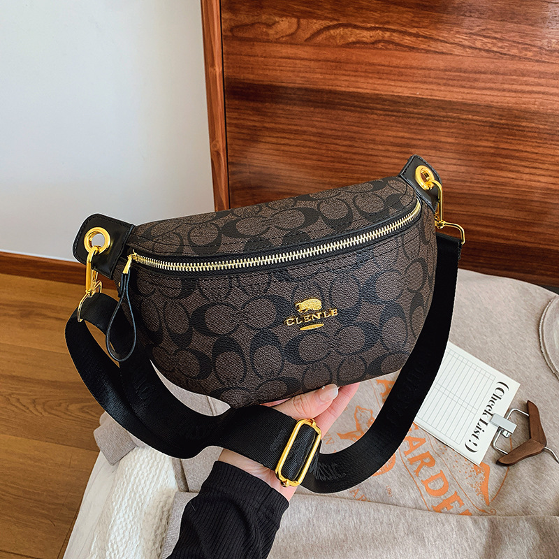 Bag women new women's breast bag Fanny pack temperament fashion printed single shoulder crossbody bag for women